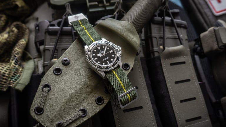 French parachute watch new arrivals strap