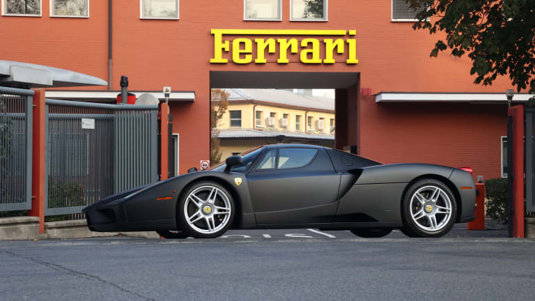 RM Sotheby s gets ahold of a triple black Ferrari Enzo for their