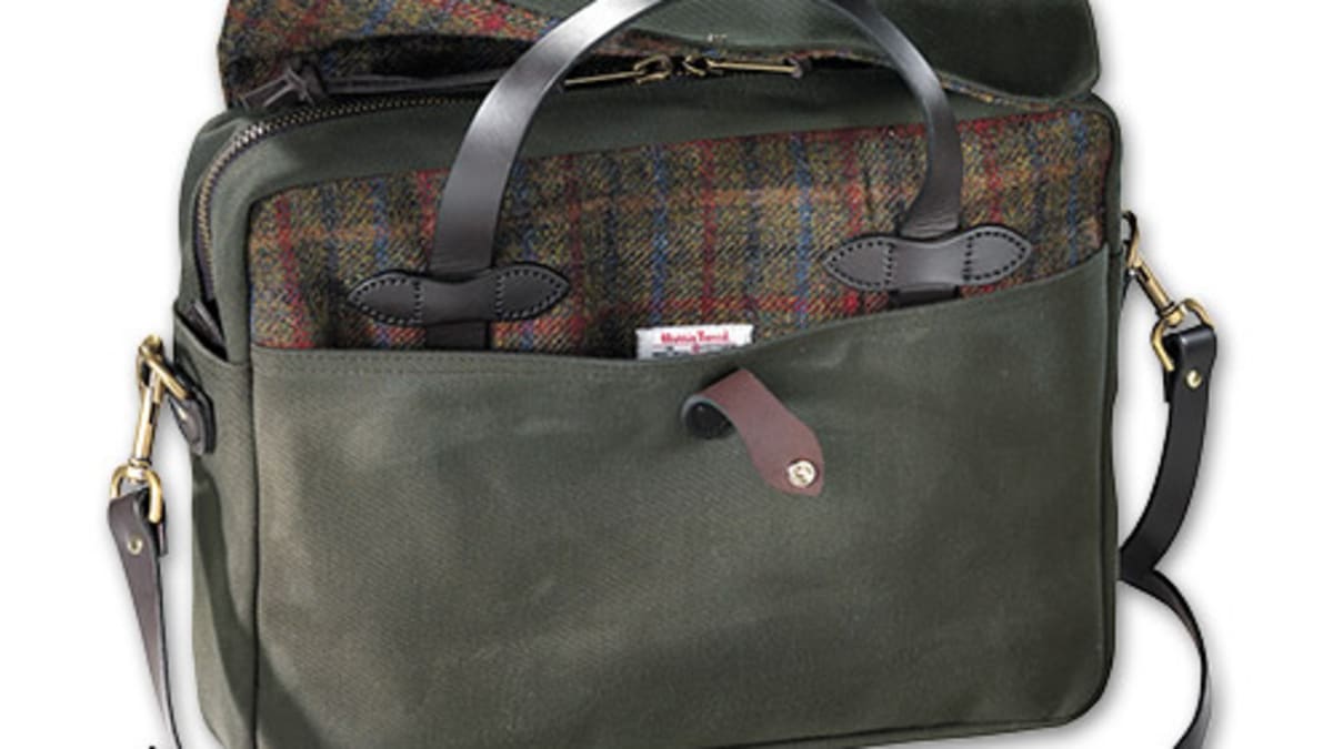 Harris discount tweed briefcase
