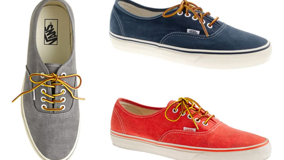 Vans for J.Crew Washed Canvas Authentic Acquire