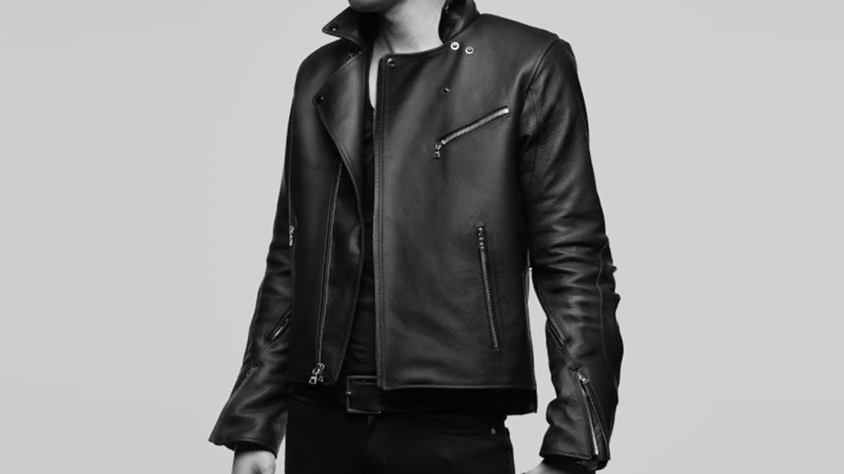 Kangaroo leather motorcycle jacket cheap