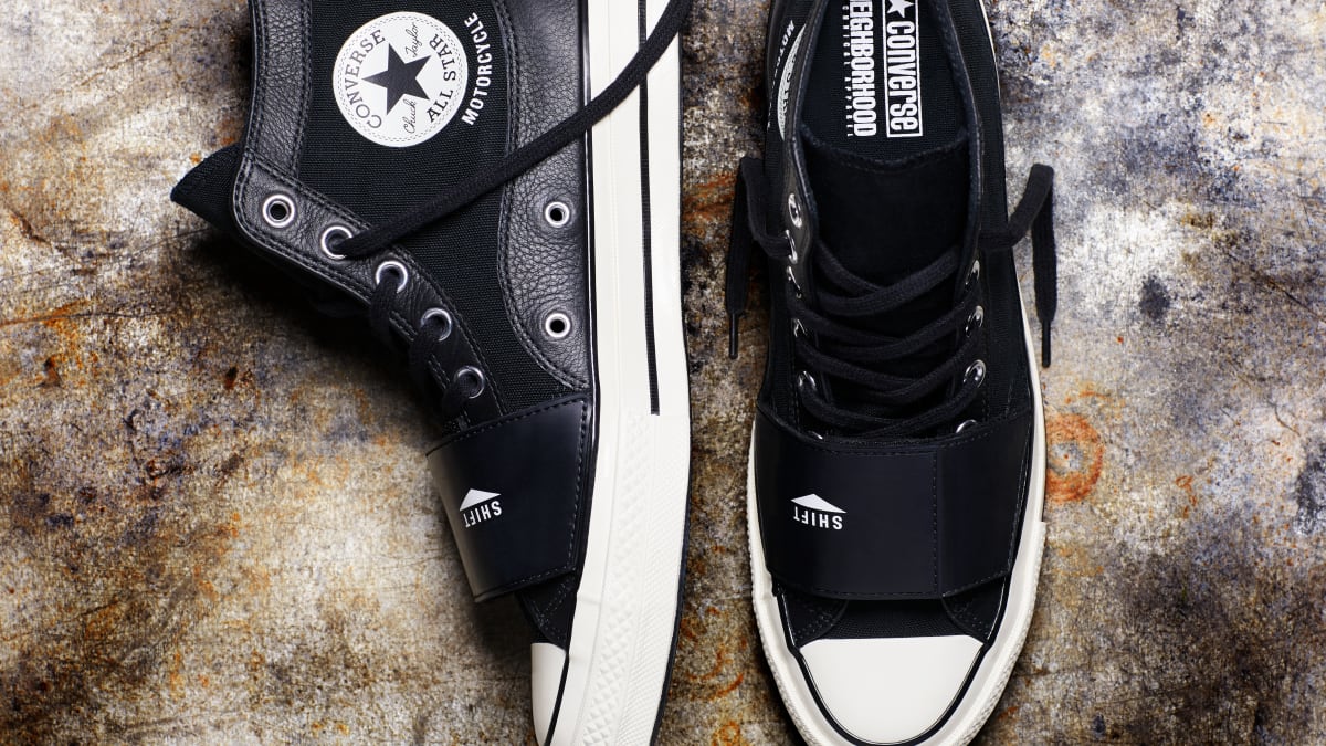 Converse and Neighborhood give the Chuck Taylor a motorcycle inspired upgrade Acquire