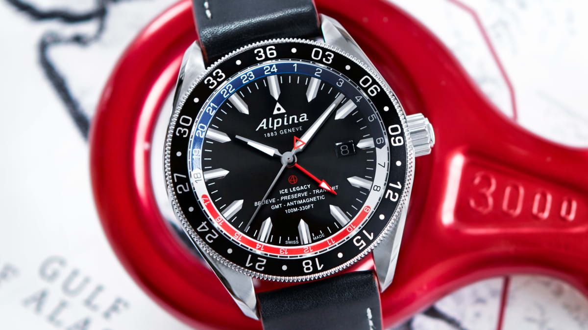 ガラスには 【昨年6月購入、ほぼ新品、レア品、自動巻】ALPINA ALPINER