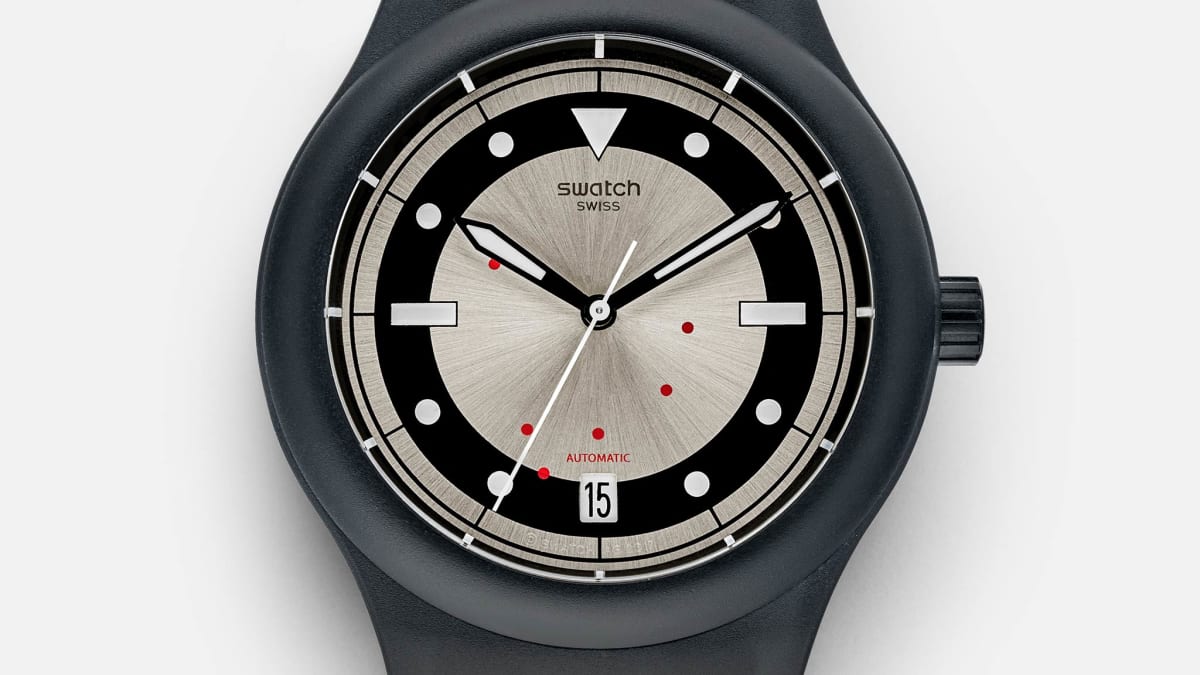 Hodinkee releases a Swatch Sistem51 for their latest collaboration Acquire