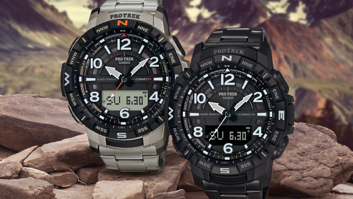 Casio s outdoor focused PRO TREK line gets two new titanium