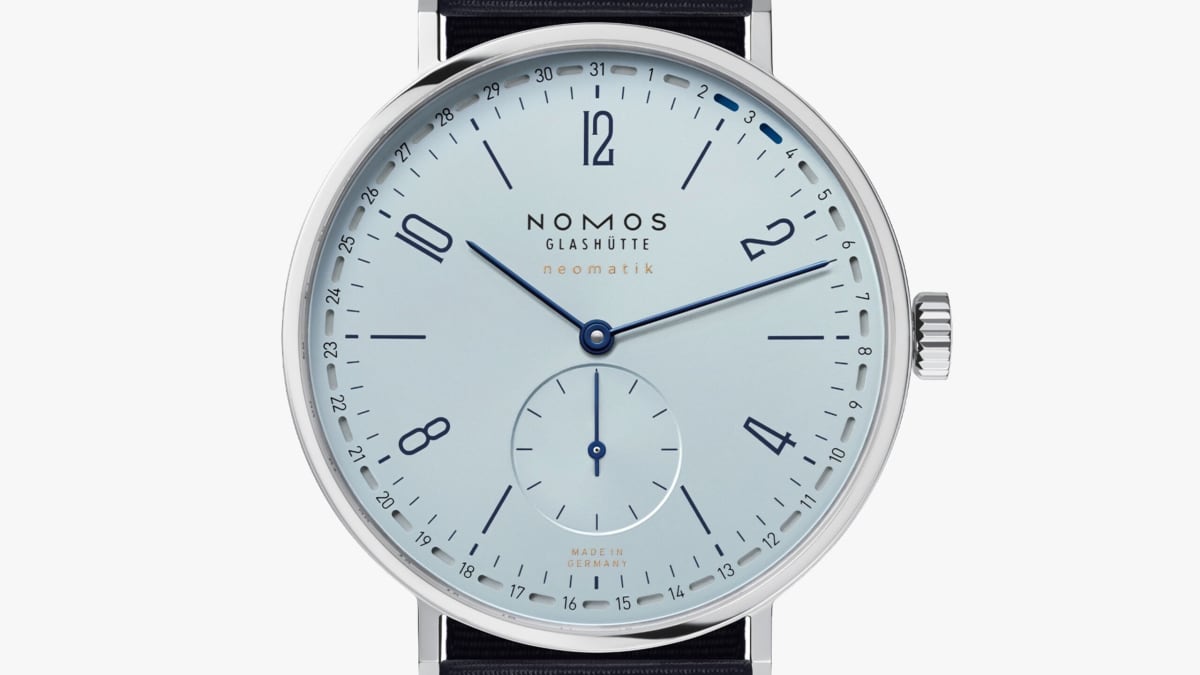 Nomos updates the Tangente Neomatik 41 with an ice blue dial Acquire