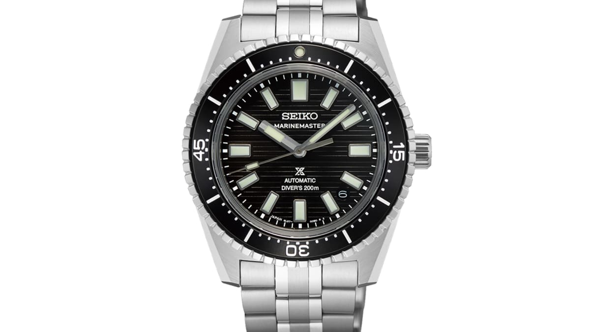 Seiko marinemaster black on sale