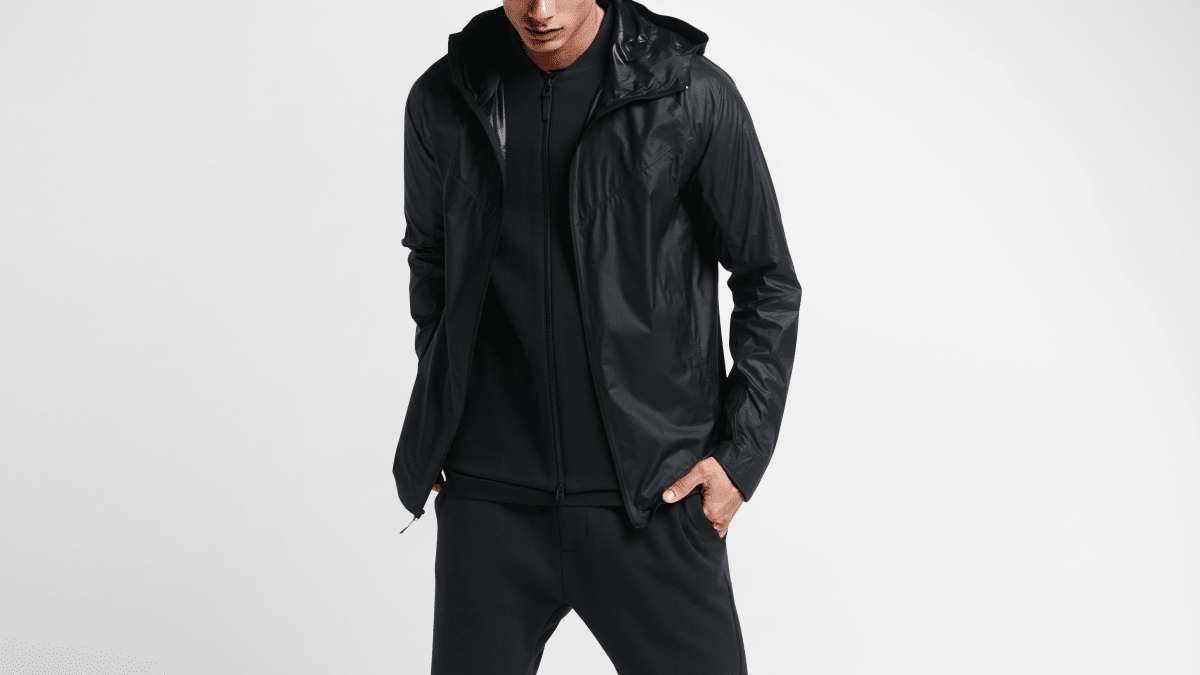 NikeLab combines tech fleece and a waterproof shell in their new Transform Jacket Acquire