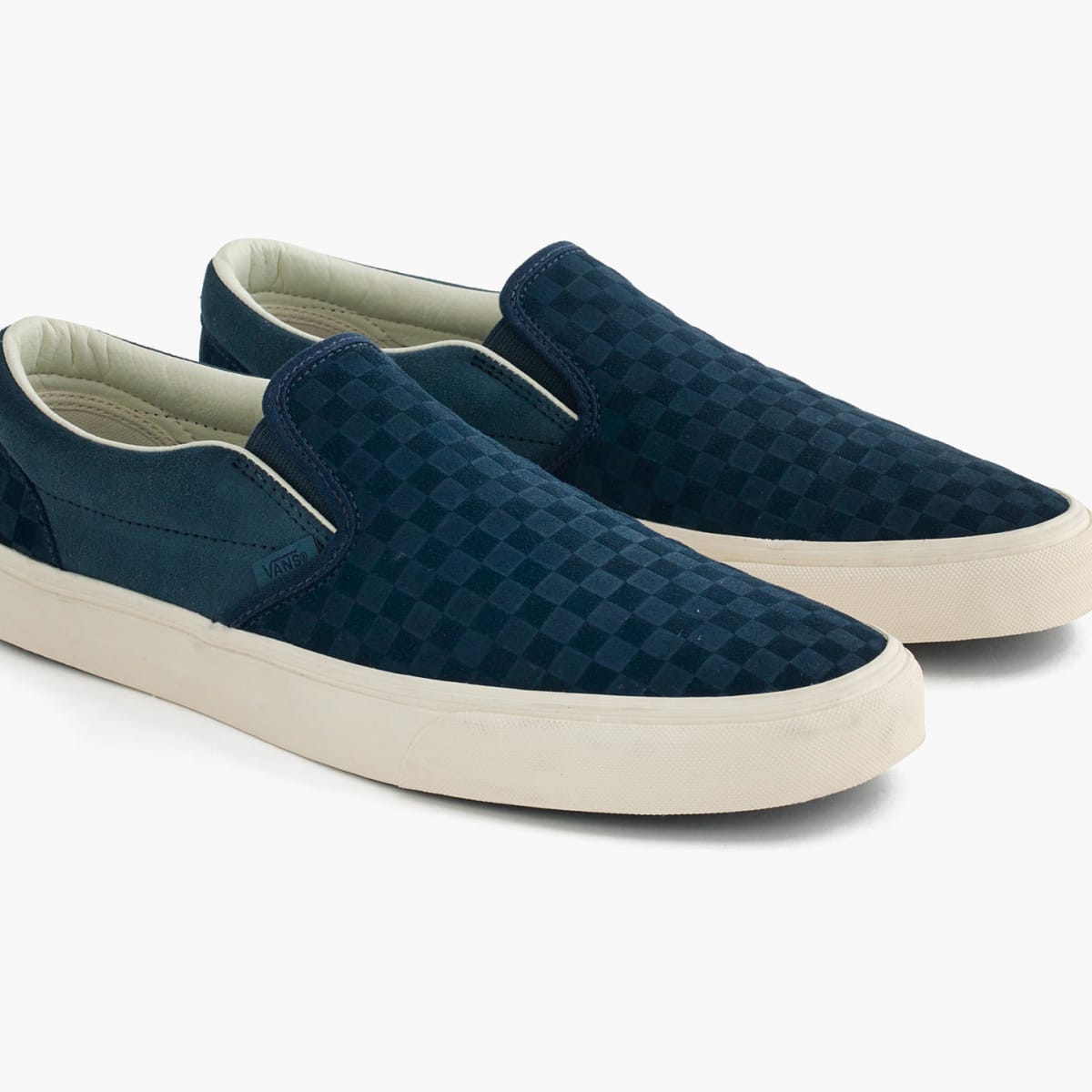 Navy blue vans checkerboard hotsell