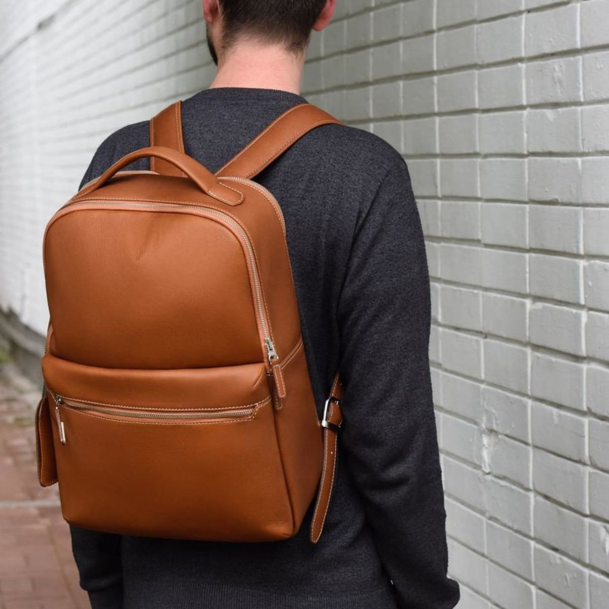Beckett Simonon s Logan backpack is an ultra luxe option for a not