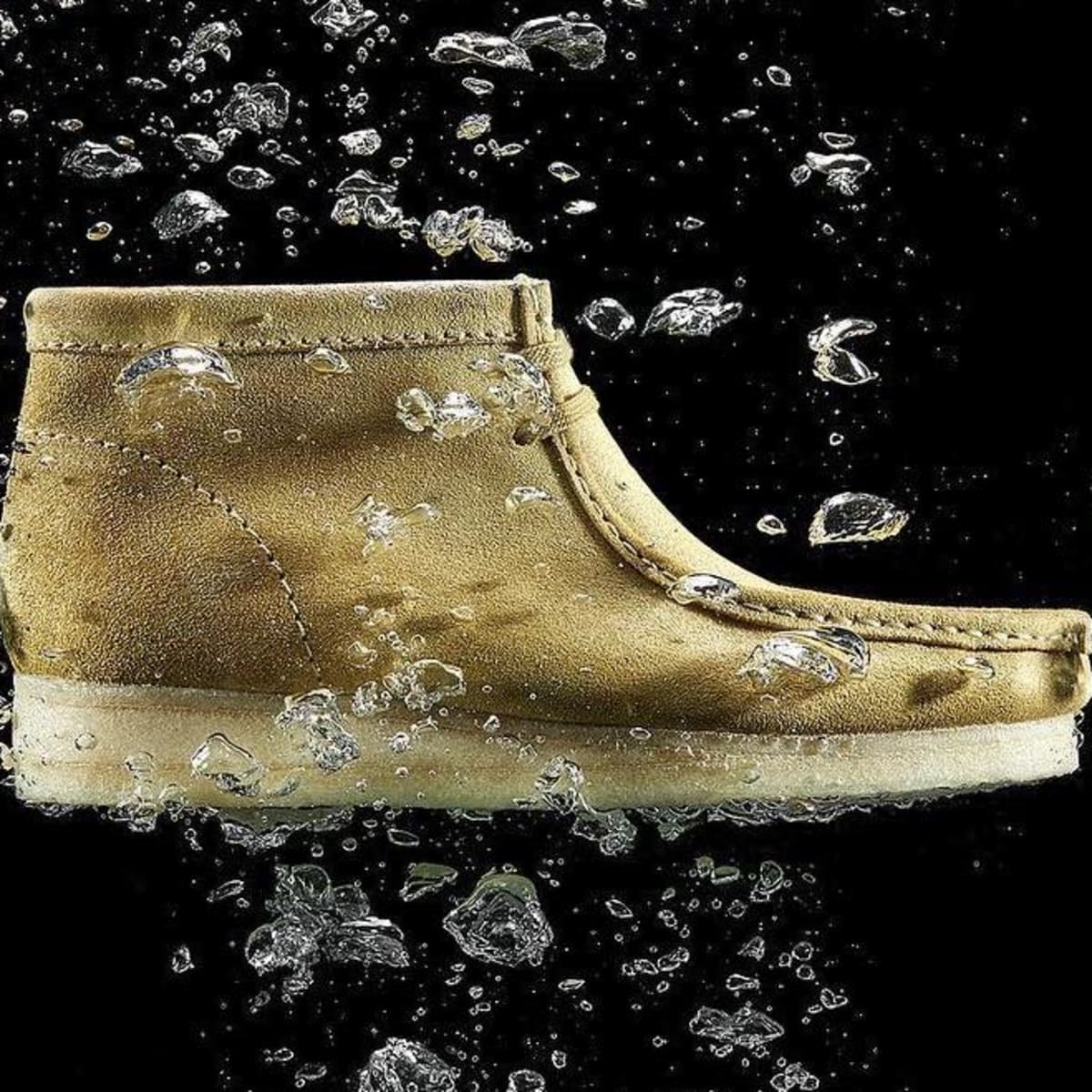 Clarks wallabees waterproof deals