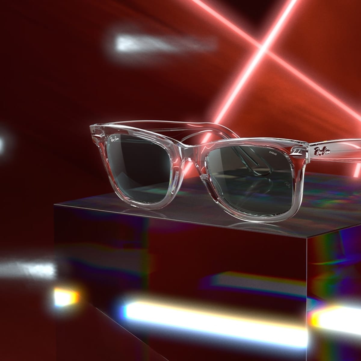 The Ray Ban Wayfarer goes transparent for two of Europe s biggest