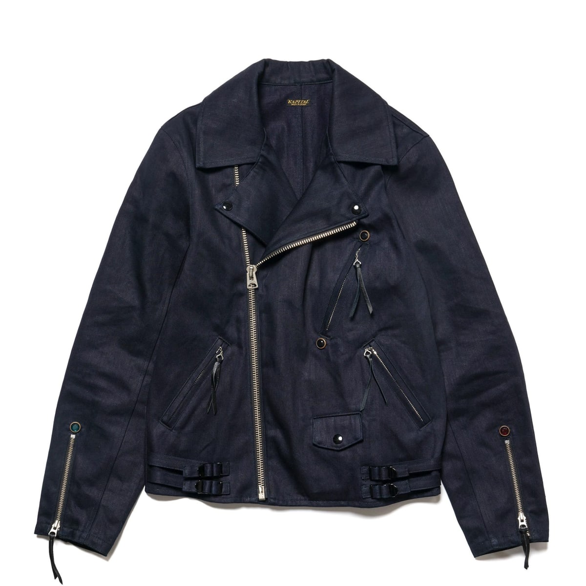 売れ筋商品お見逃しなく rethinks JKT Riders Kapital's the denim in classic leather ショルダーバッグ