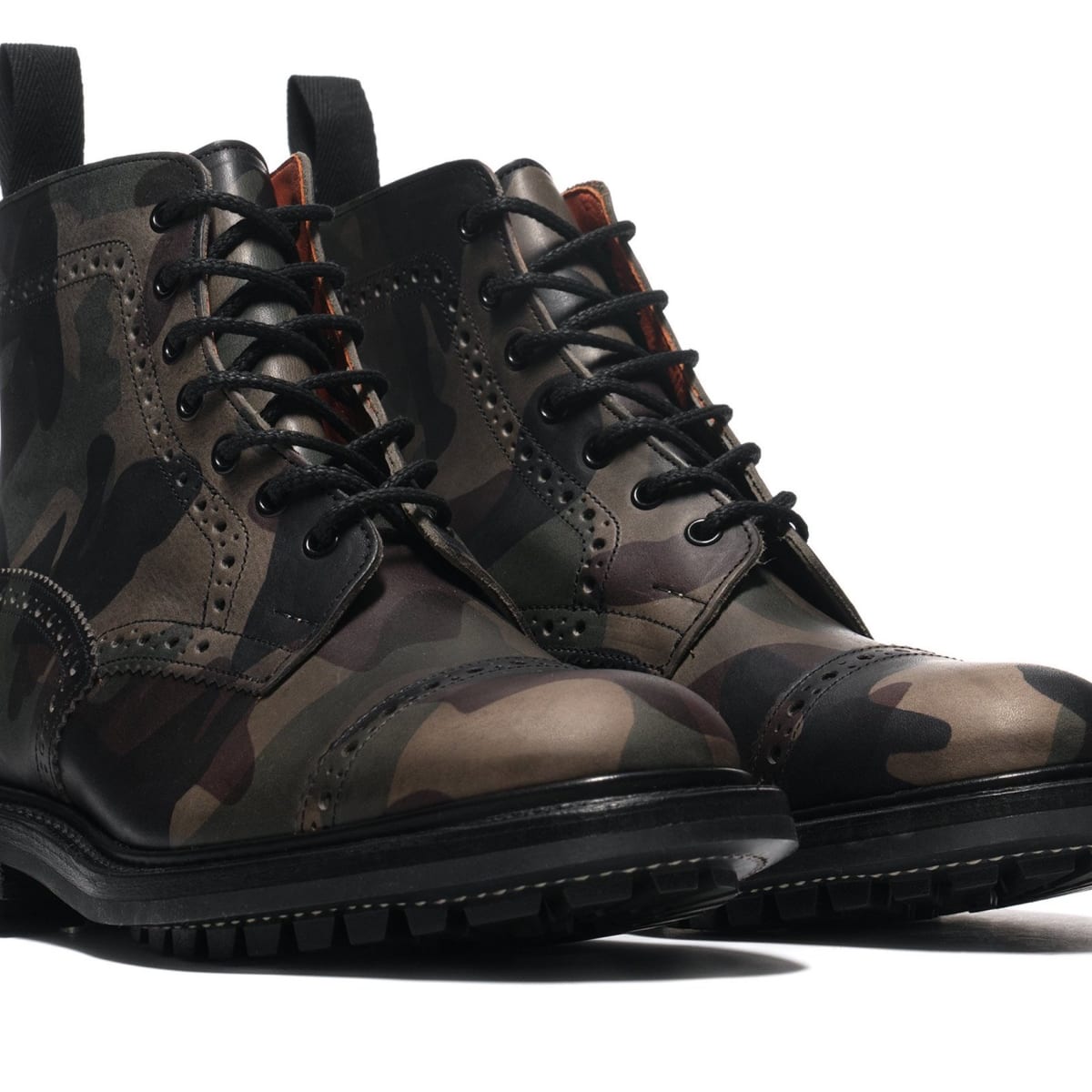 Junya Watanabe and Trickers get together for a camouflaged