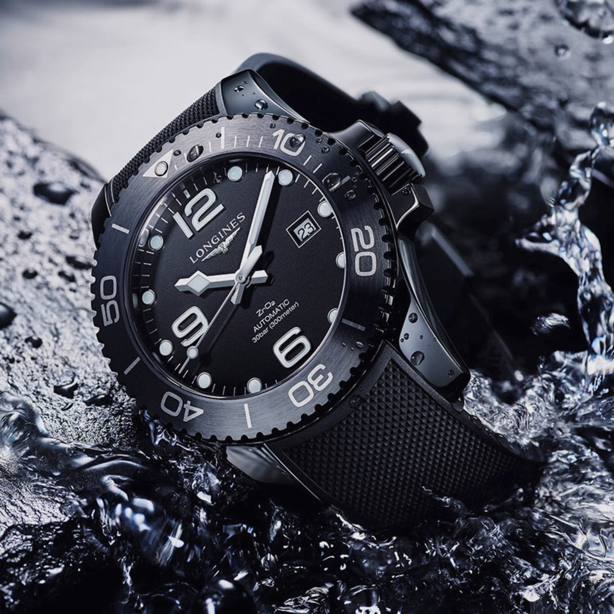 Longines releases a black ceramic edition of its Hydroconquest