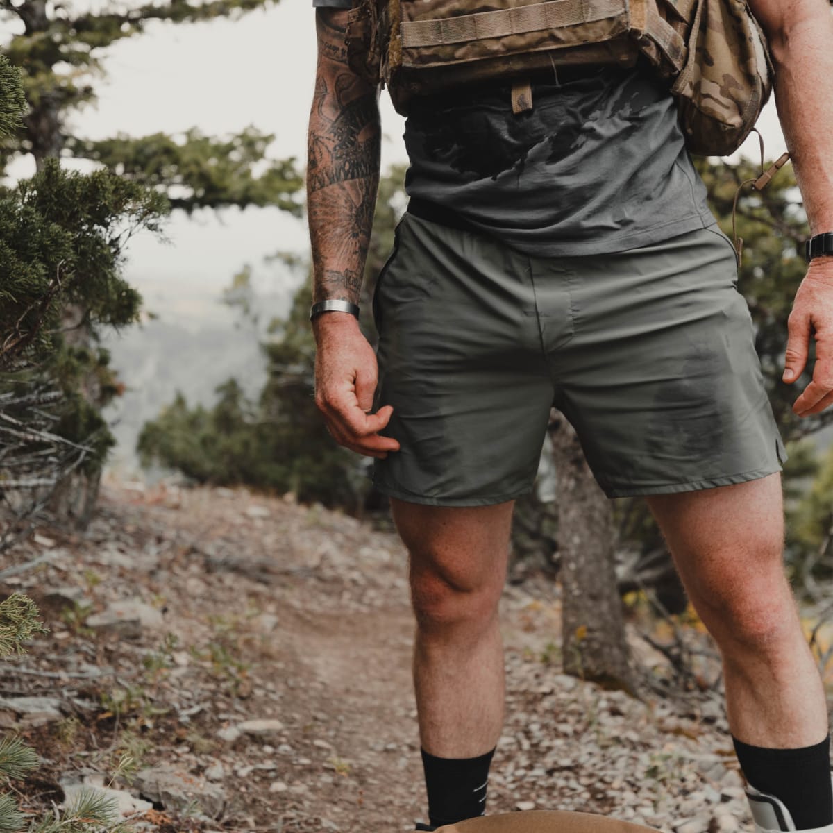 Tactical top booty shorts
