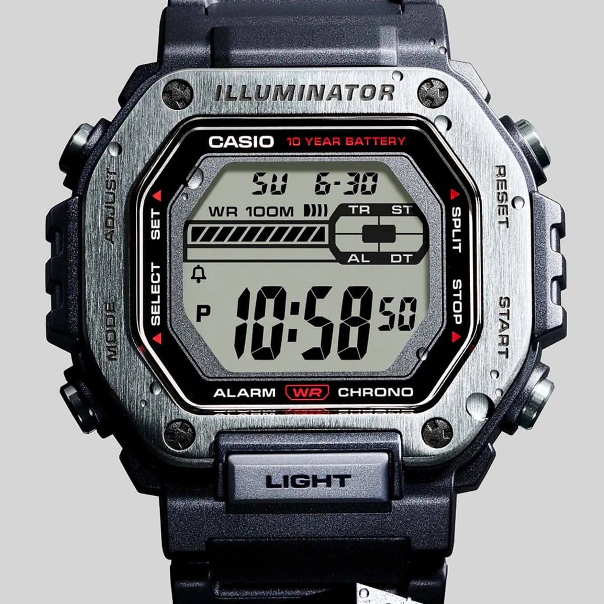 Casio 10 year on sale battery wr100m