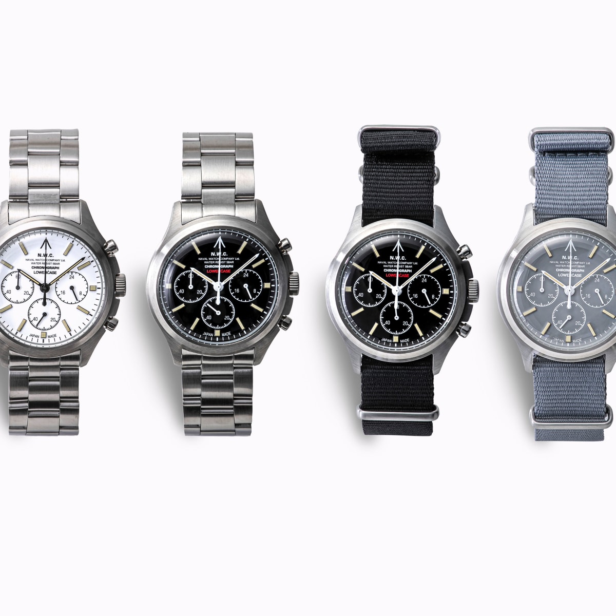 Naval Watch and Lowercase release their new chronograph collection - Acquire