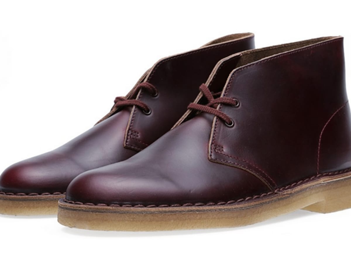 Clarks oxblood boots store