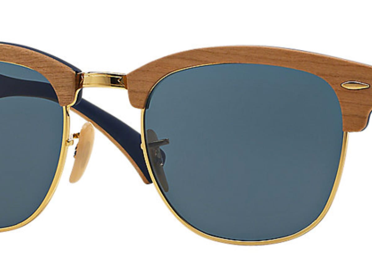 Ray ban clubmaster wood frame clearance