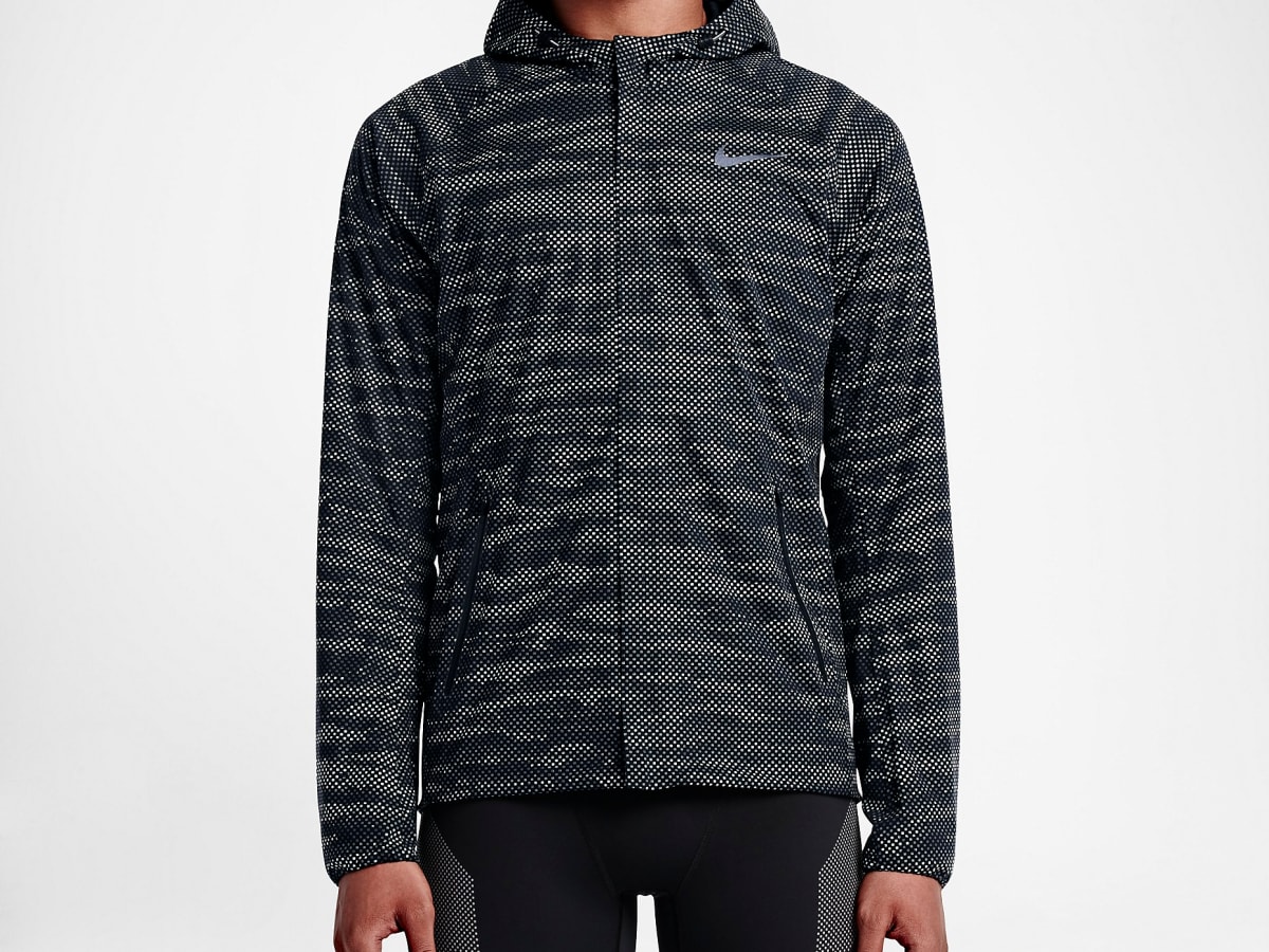 Stay visible with Nike s Shield Flash Max Running Jacket Acquire