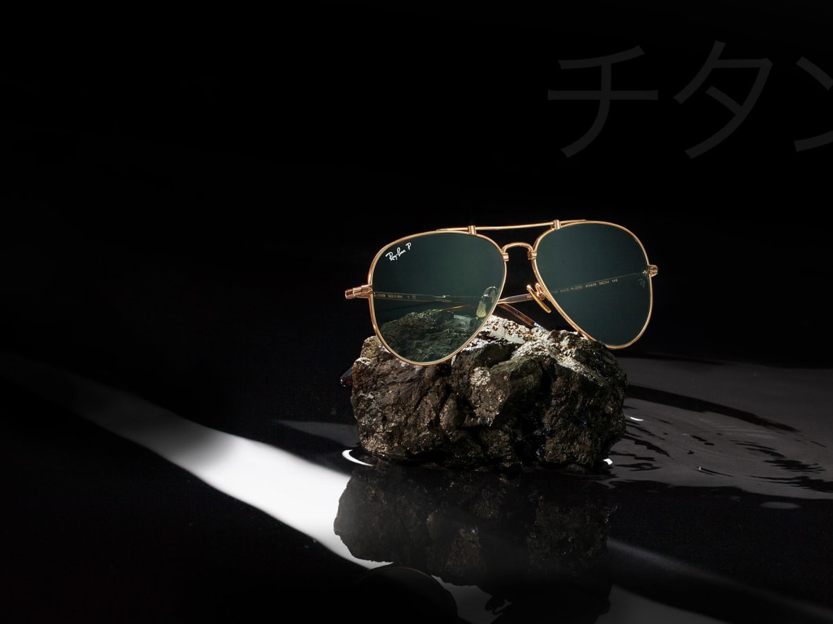 Ray ban deals aviator titanium
