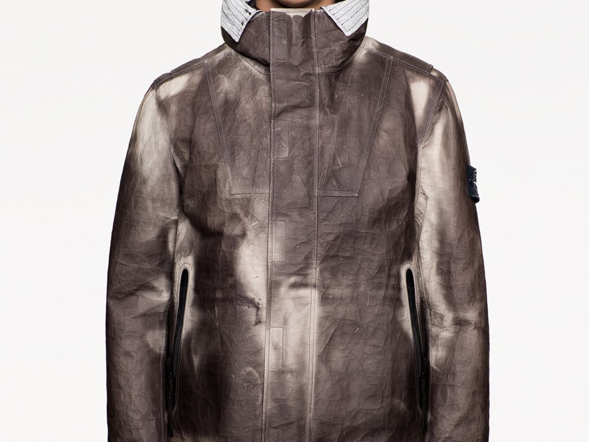 Stone island ice jacket best sale in dyneema bonded leather