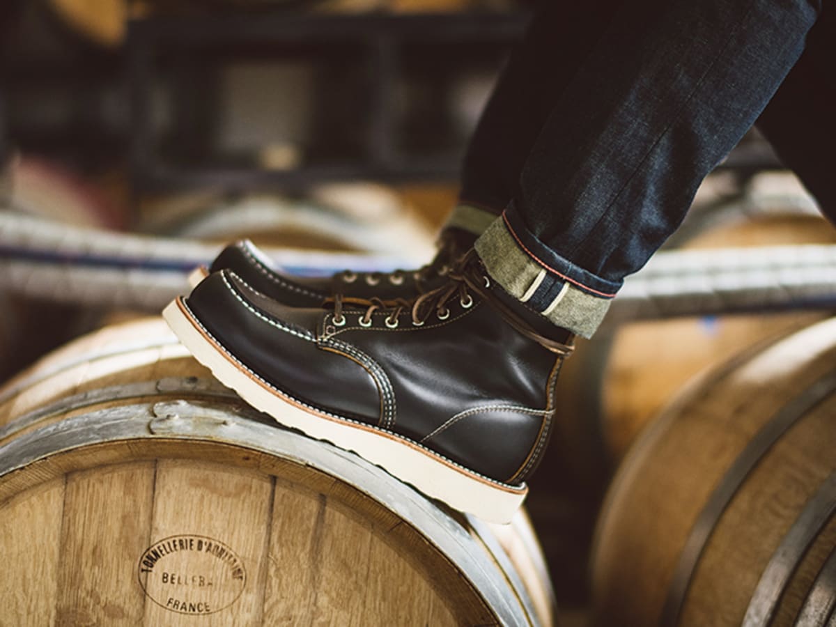 Red wing irish setter moc toe sales