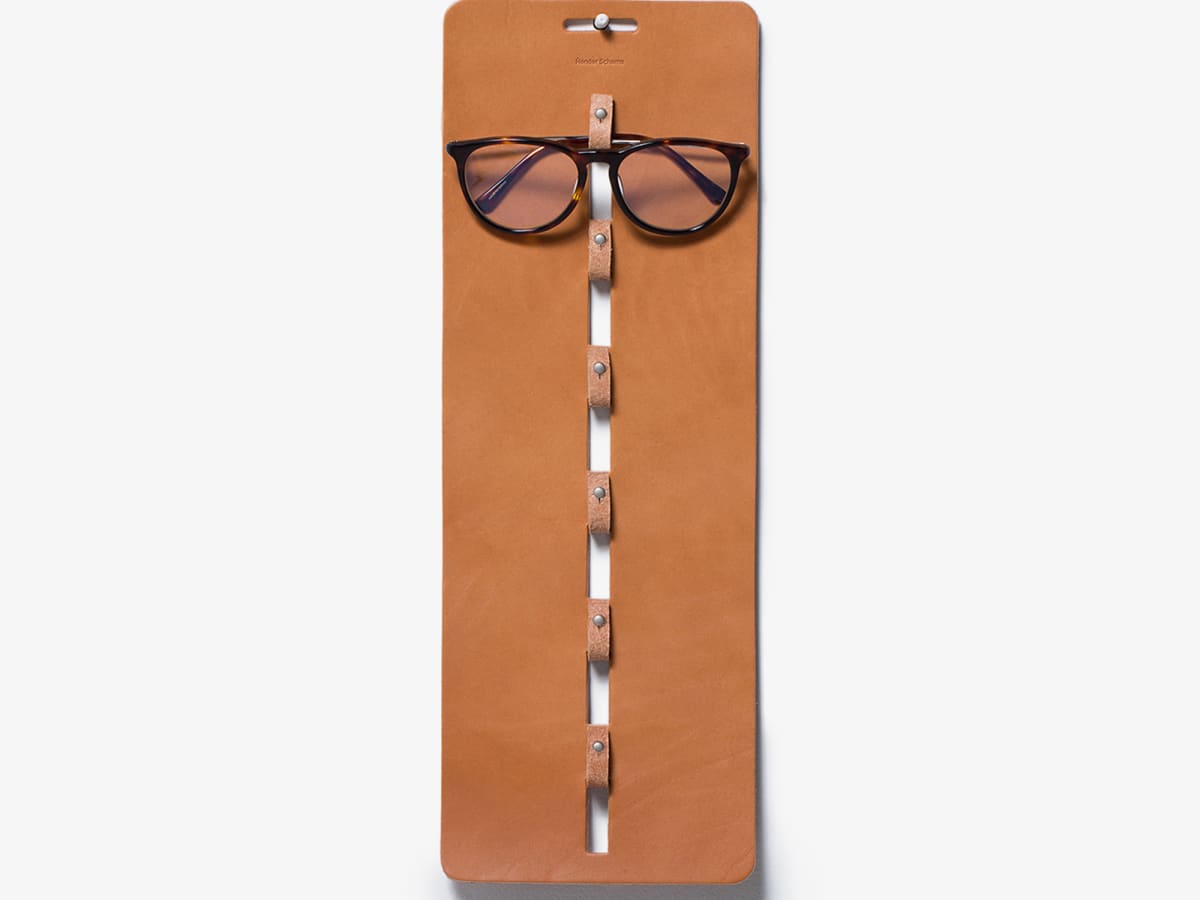 Hender Scheme's Glasses Wall Holder is a must for the eyewear 