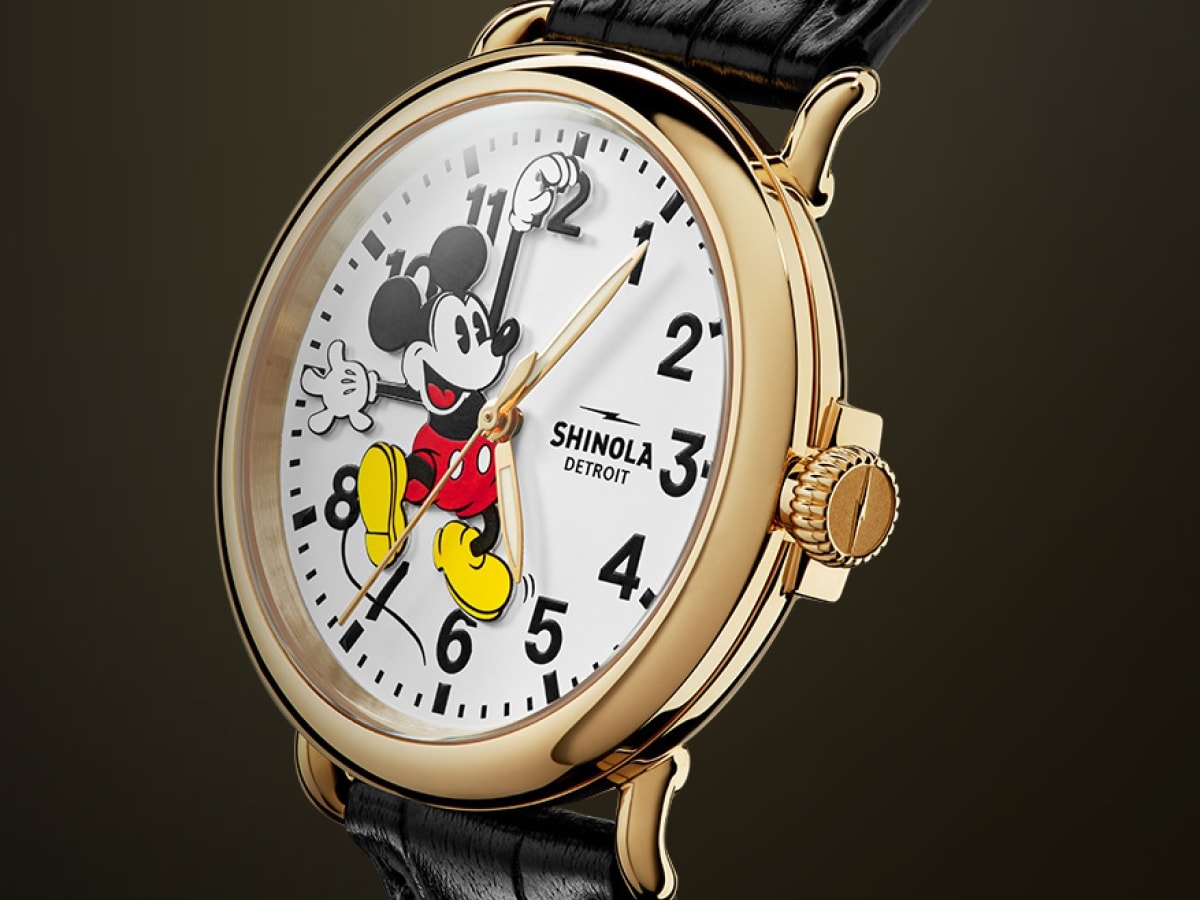 Shinola mickey mouse watch cheap