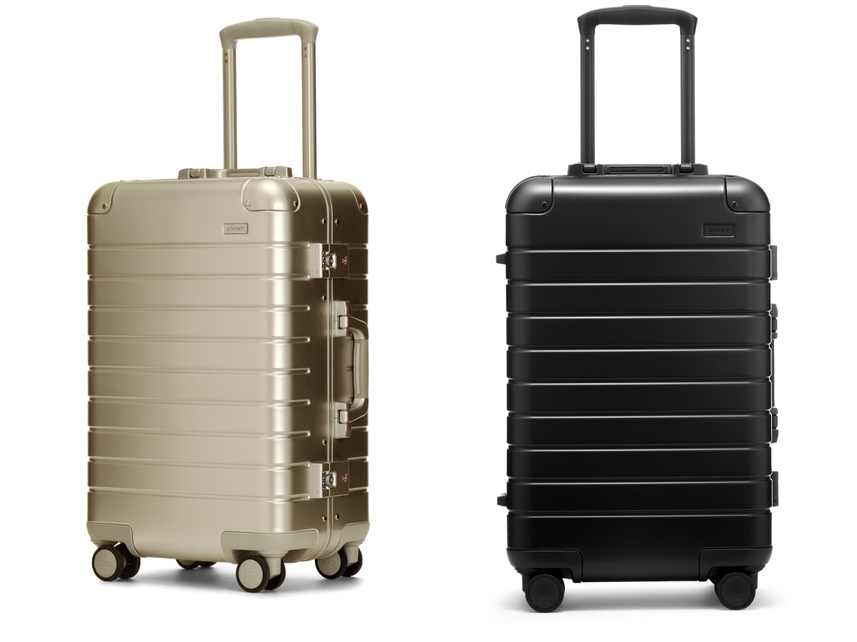 Away luggage clearance rose gold