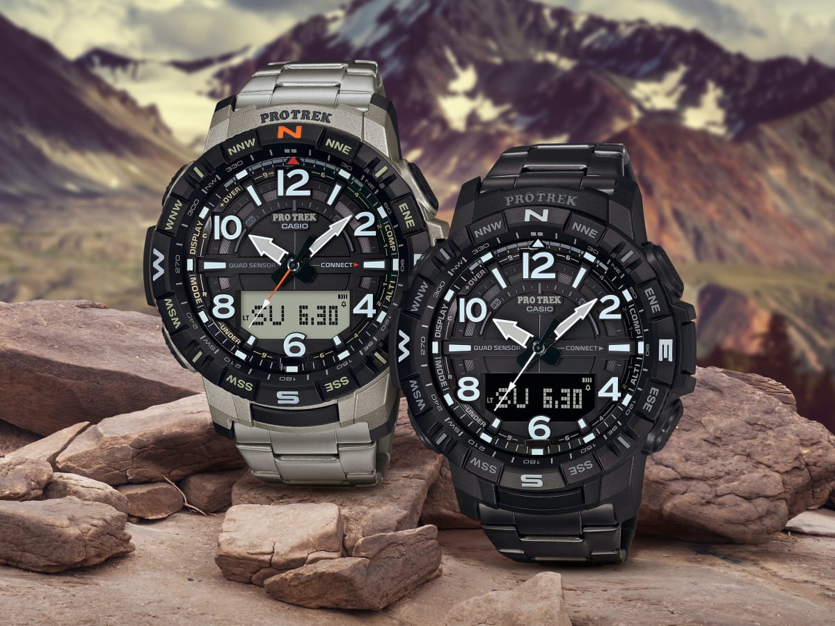 Casio s outdoor focused PRO TREK line gets two new titanium