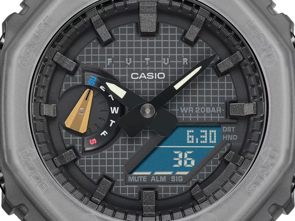 Casio G-Shock GA-2100-1A1 GA2100-1A1 World Time Quartz Men's