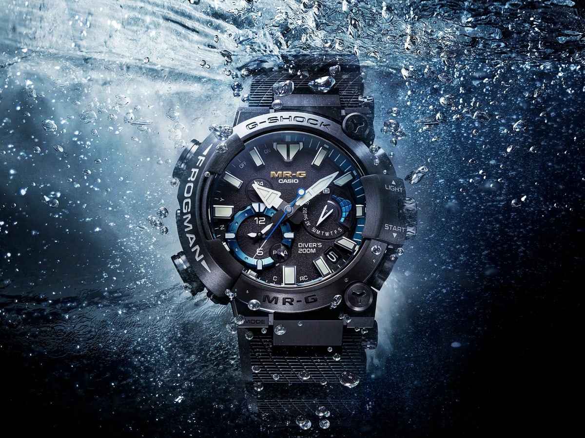 Casio unveils a luxury version of the Frogman for its MR G line