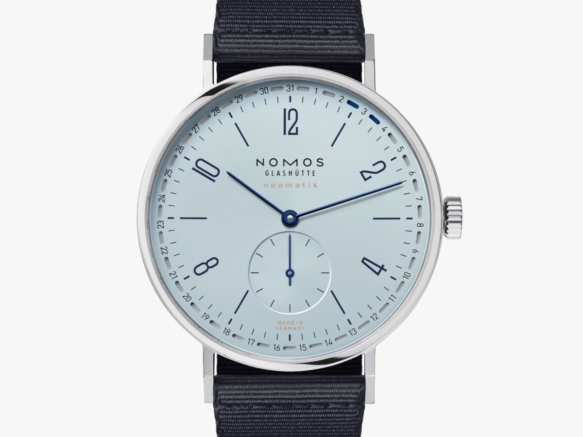 Nomos updates the Tangente Neomatik 41 with an ice blue dial Acquire