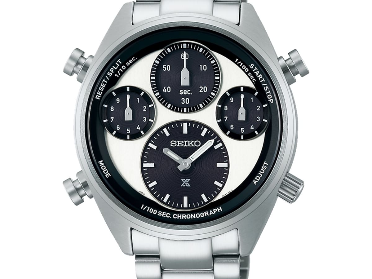 Seiko s latest Speedtimer features a 1 100 sec solar powered chronograph movement Acquire