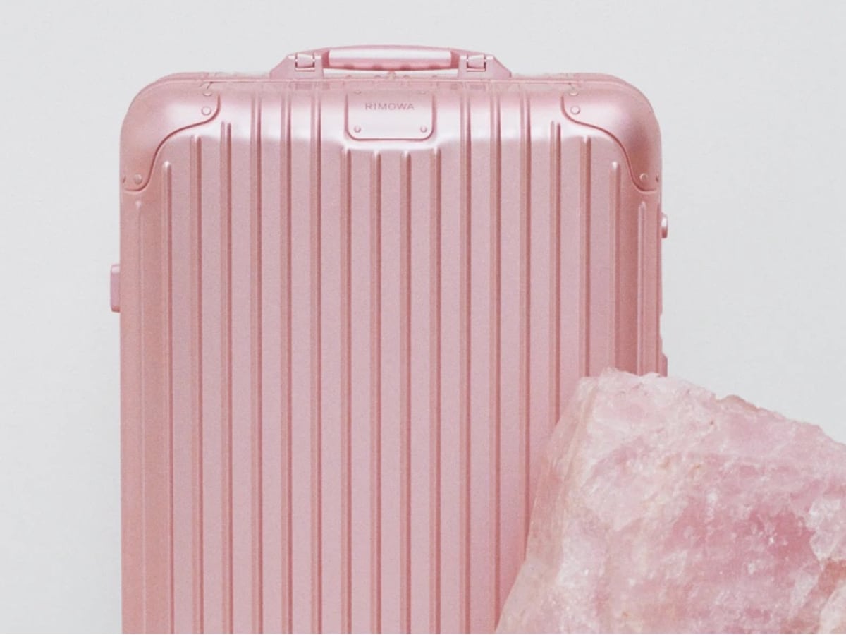 Rimowa pink luggage discount
