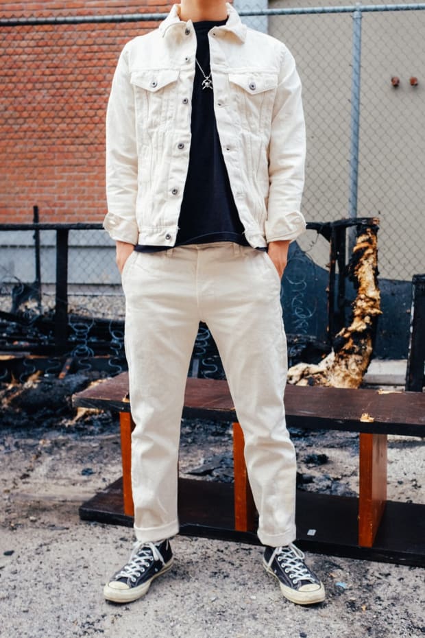 3sixteen is releasing their Type 3s jacket and a chino in natural selvedge denim