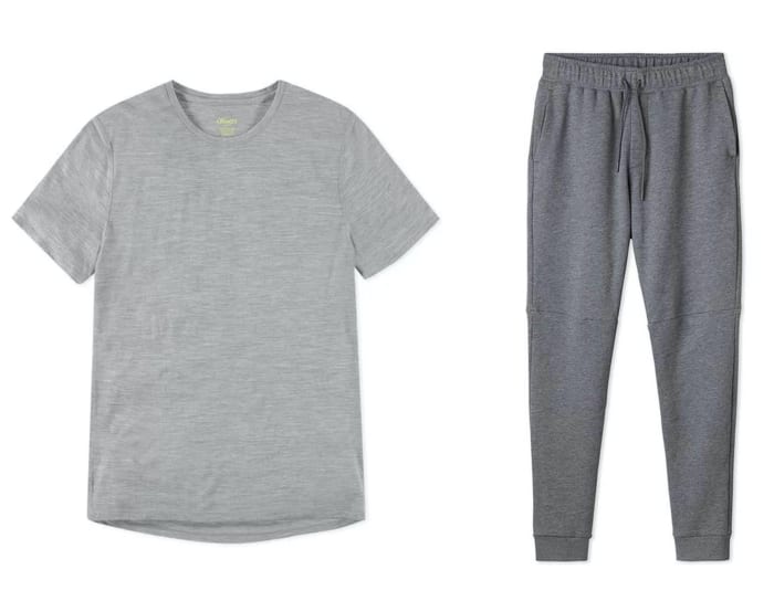 Convoy Shirt ($63 - left), Transit Sweatpant ($111 - right)