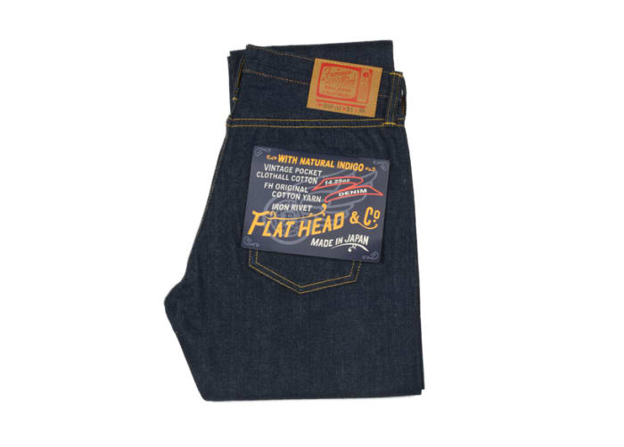 Flat Head Bsp-ai Self Edge Natural Indigo Jeans ($250, orig. $375)