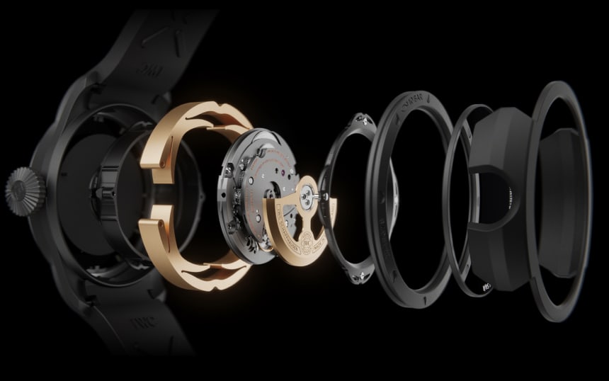 shock absorbing structure watch