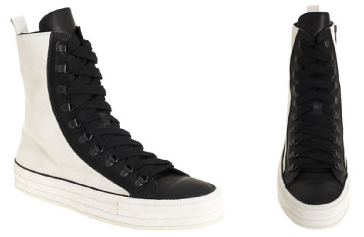 ann demeulemeester high top sneakers