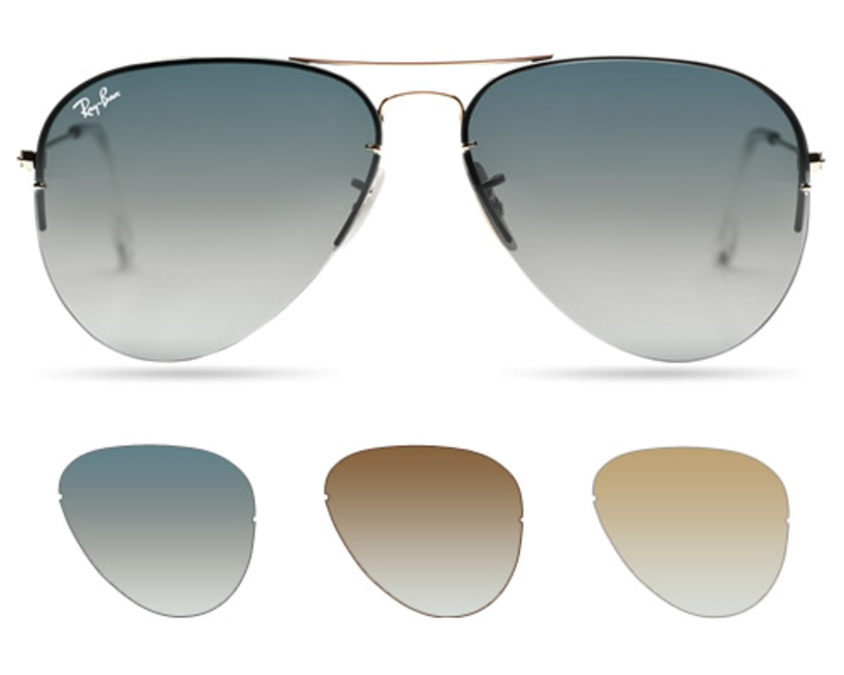 ray ban interchangeable lenses aviator