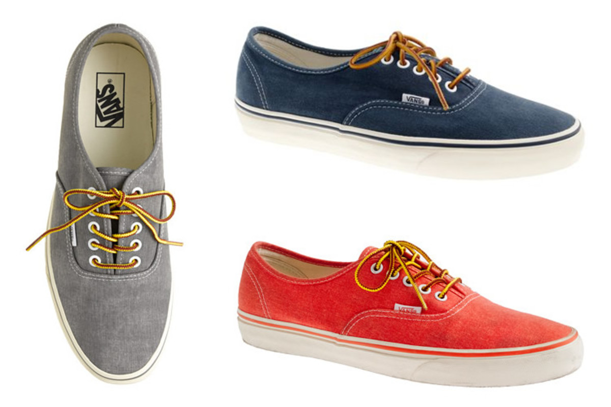 Vans for J.Crew Washed Canvas Authentic 