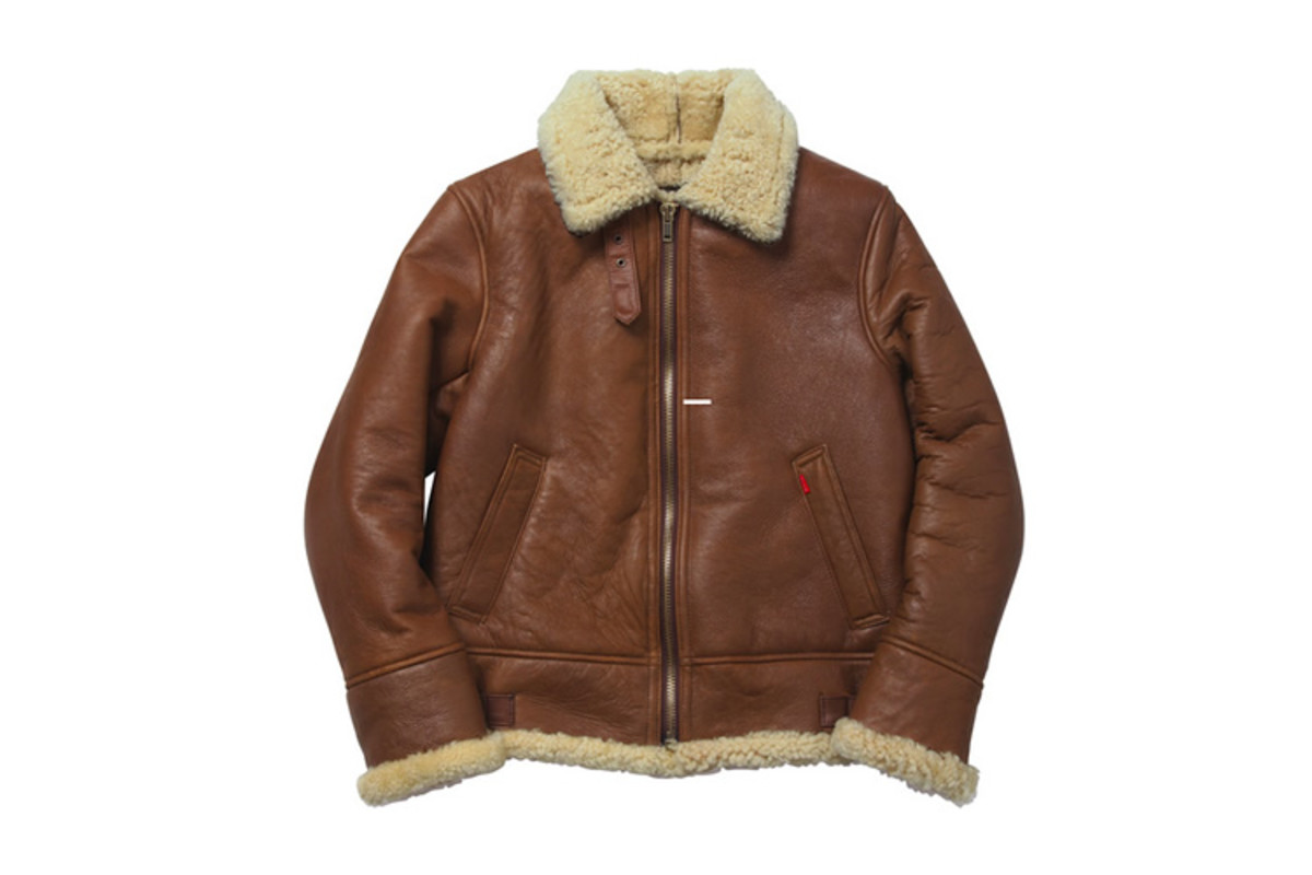 supreme shearling jacket