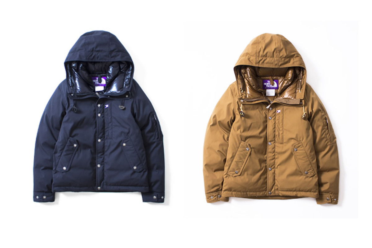 north face purple label down jacket