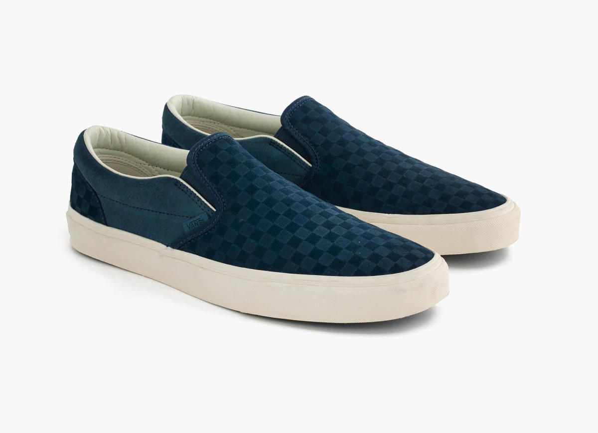 j crew vans checkerboard