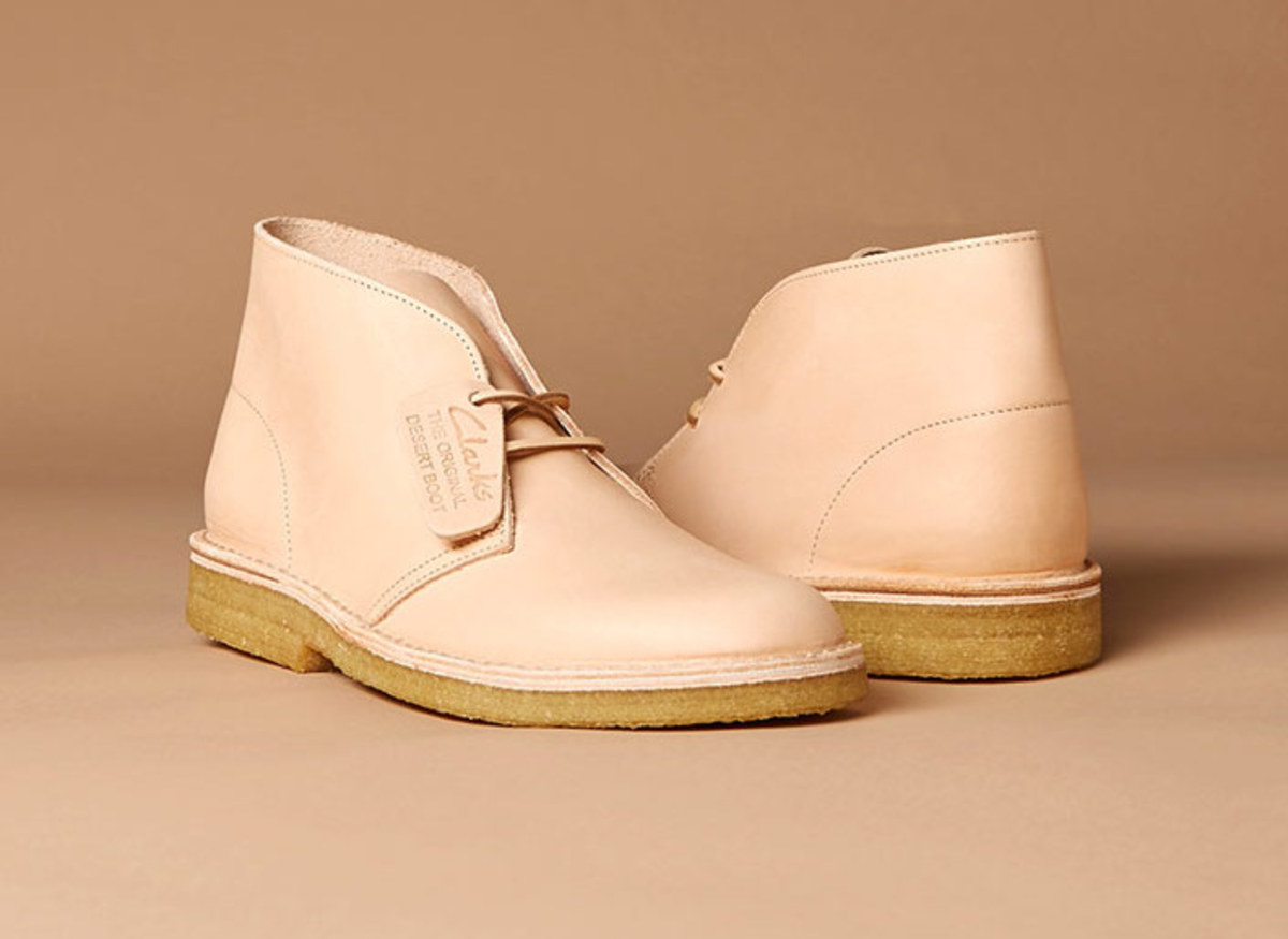 clarks natural tan leather