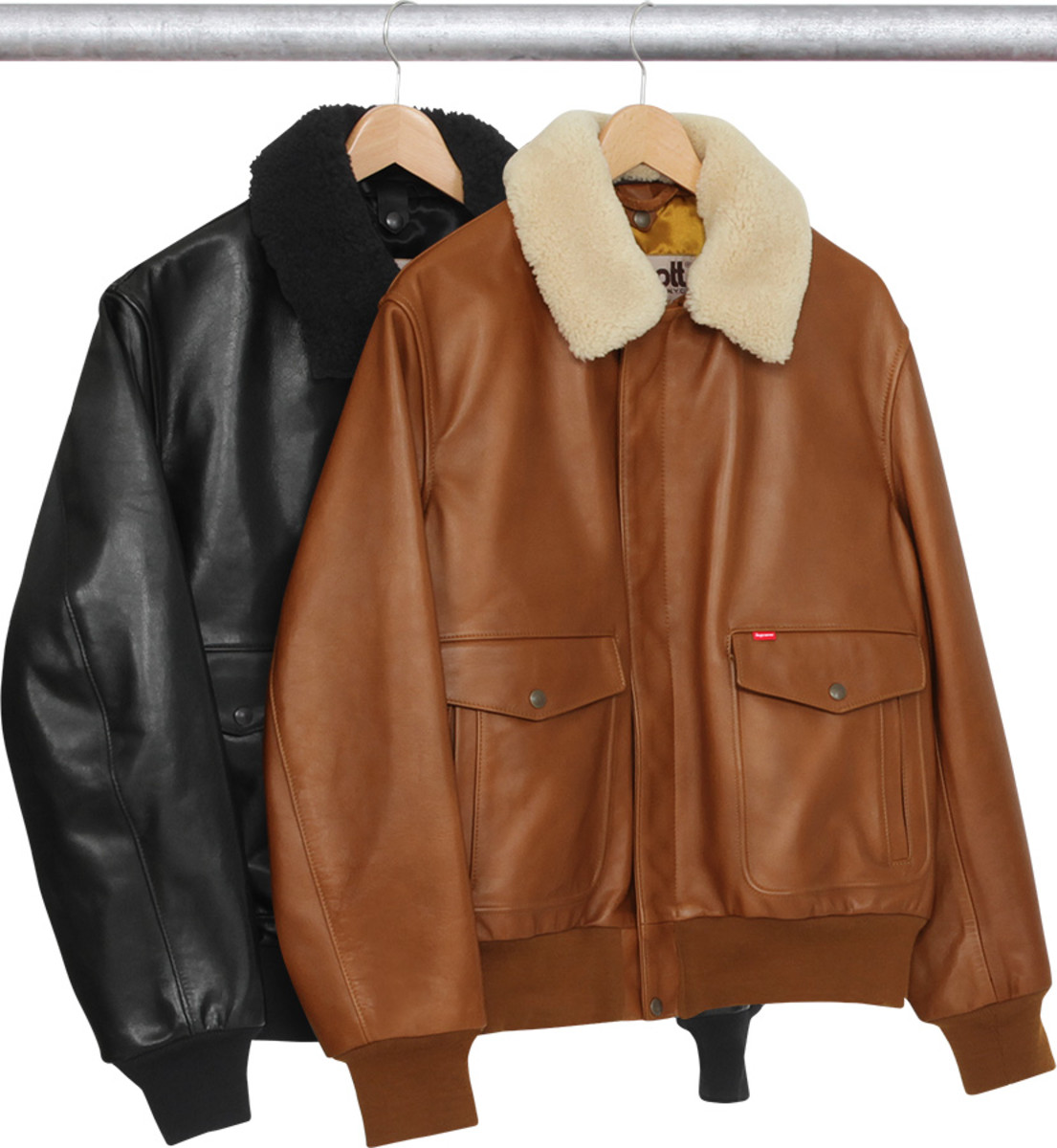 supreme shearling jacket