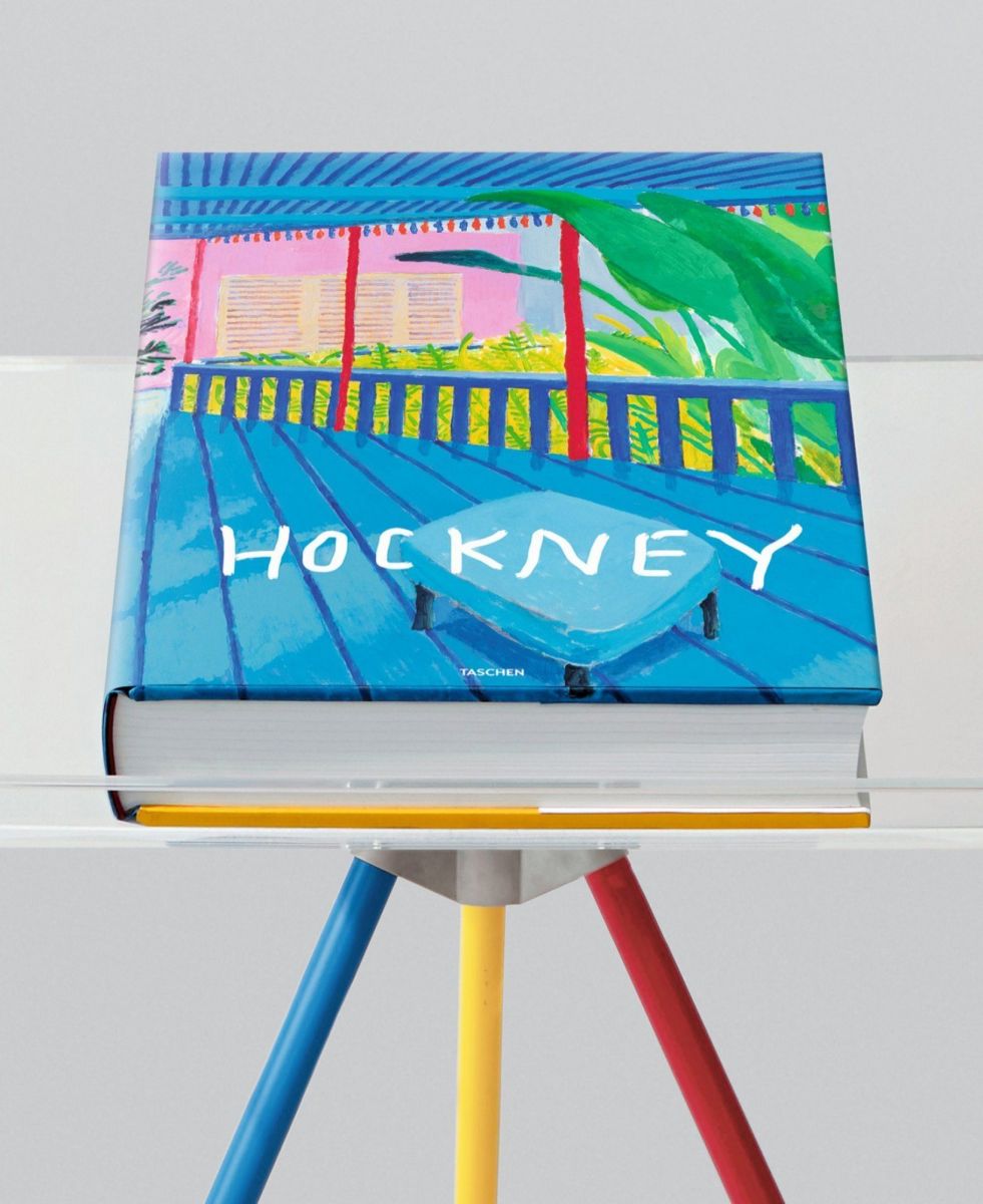 David Hockney Taschen with Marc Newson stand